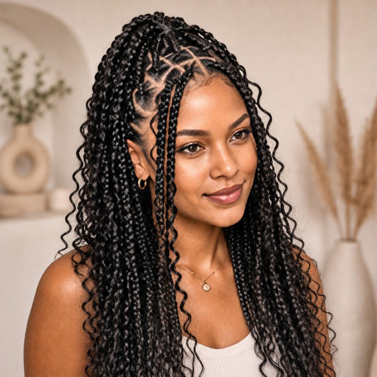 Goddess Braids hairstyle by Eby’s Place